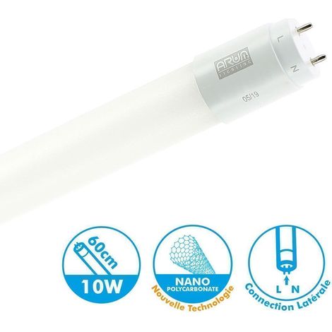 Tube LED T8 60cm 10W – Blanc naturel 950 Lumens – Culot T8 – Économie d'énergie – Installation simple pour bureaux et cuisines (1/2)