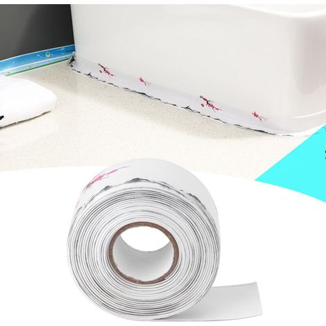 Wasserdichte PVC-Dichtungsleiste für Küchen- und Badezimmerboiler, robuste Dichtungsleiste für Gasherde und Badewannen, 3,8 cm x 3,8 m, geeignet für Renovierungsarbeiten