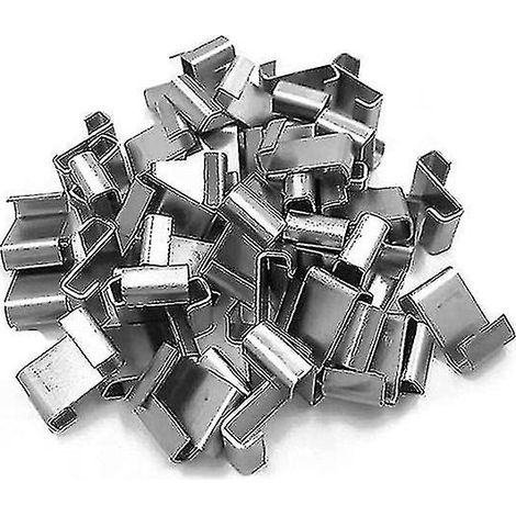 100 clips de fixation pour vitres de serre, clips de fixation en acier inoxydable en forme de Z, pinces pour vitres de serre