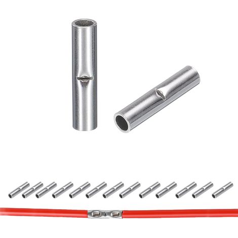 Set mit 100 unisolierten Stoßverbindern, AWG 16-14, Aderendhülsen für elektrische Drähte, Crimpverbinder für elektrische Drähte - BN2 (1/5)