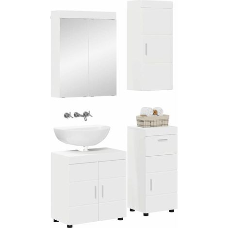 Maison Exclusive - Badezimmermöbel-Set TULUM 4 pcs Weiß 60 x 34 x