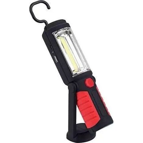 Lampe torche LED COB rechargeable 3W – 650 lm – 2 en 1 avec lumière rouge – Mains libres avec aimant puissant – 8h autonomie – Soekavia (1/5)