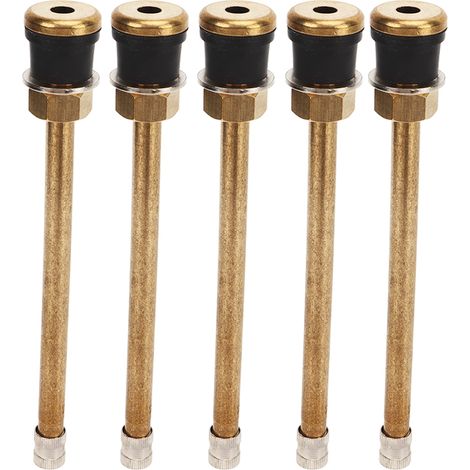 20 embouts de valve droits TR574 en cuivre pour camion, sans chambre à air, 5 pouces, pour alésage de 0,625 pouce, lot de 20 (1/5)