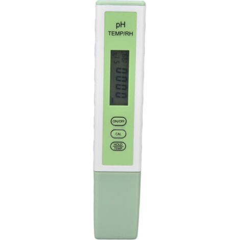 Medidor de pH Bluetooth multifuncional para acuarios - Detector preciso de temperatura y humedad - Modelo BLE-PH01 - Se entrega sin pilas ni kit de prueba en polvo - Embalaje OPP bajo pedido (1/5)