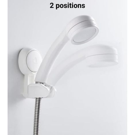 Support de Douchette Ventouse Reglable Sans Percage, Support de Douche Support de Pommeau de Douche(2 pièces) (1/4)