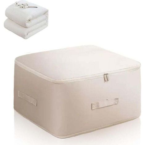Ultra Space Saving Self Compression Organizer, Compression Packing Bags, Storage Bags for Clothes, Blankets Vacuum/Beige, XL MUMU (1/4)
