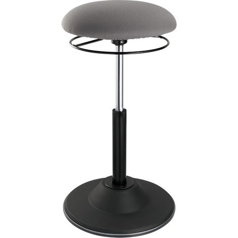 LogiLink EO0022 taburete tipo silla de montar Asiento acolchado Gris Tela Negro 1 pieza(s) (1/5)