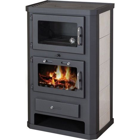 Stufa a legna Victoria Comfort KF da 9,51 kW colore nero (1/3)