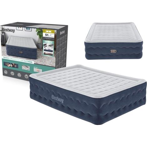 Bestway TruLeisure Luftmatratze Blau und Weiß Komfort