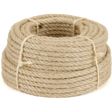 Corde Chanvre Diamètre 6 mm 20 m Naturel (1/4)