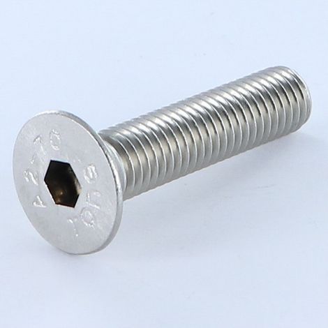 Vis métaux Inox A2 FHC tête fraisée empreinte hexagonale creuse Clé de 8 HC8 M12X40 Filetage total-1 pièce