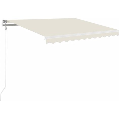 Maison Exclusive - Markise Manuell Einziehbar 350x250 cm Creme