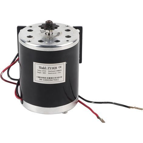 Eosnow Moteur électrique brossé 500W DC 24V avec support pour bricolage, Scooter électrique, vélo électrique, Gokart (1/5)