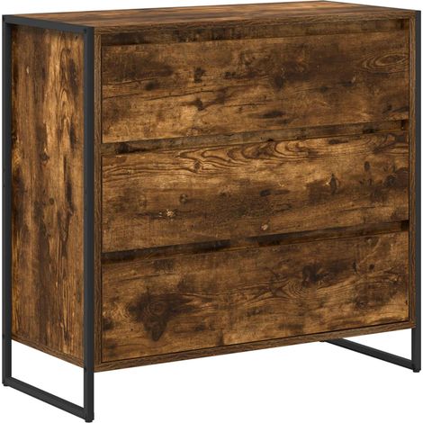 Maison Exclusive - Credenza Quercia Fumosa 79 x 36 x 75.5 cm Legno multistrato