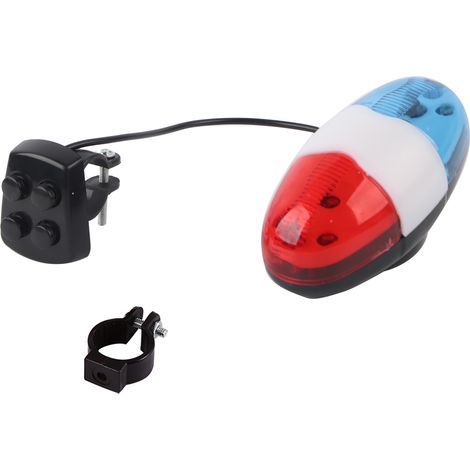 Lampe Frontale Vélo 6 LED avec Cloche Électrique, 4 Boutons pour Sécurité et Avertissement (1/5)
