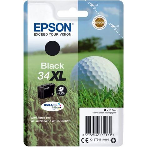 Epson Golf ball Singlepack Black 34XL DURABrite Ultra Ink (1/5)