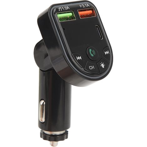 Adaptateur Bluetooth 5.3 Voiture USB Mains-Libres Radio FM Modulateur MP3 Lecteur Audio P20 (1/5)