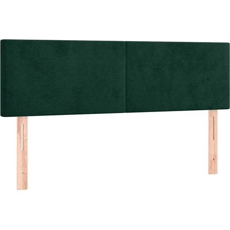Maison Exclusive - Testiera Verde Scuro 144x5x78/88 cm in Velluto