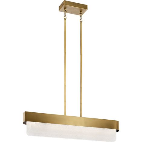 Elstead Kichler Serene Plafonnier LED suspendu contemporain en laiton naturel 3000 K (1/5)