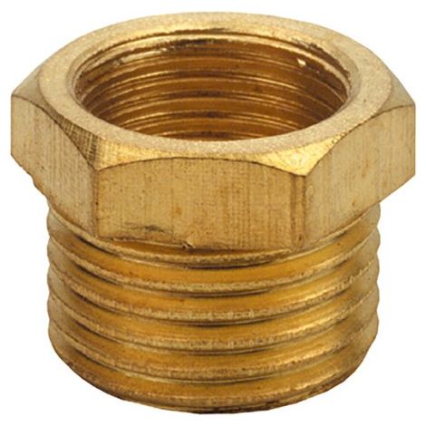 Riduzioni esagonale ottone giallo Pollici: 1/2 x 1"
