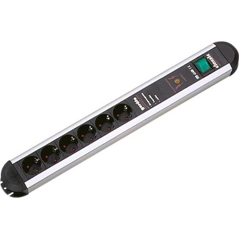 Bachmann PRIMO ciabatta elettrica nera e grigia 3680W