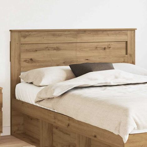 Vidaxl – Tête de lit chêne artisanal 140 cm – Bois d'ingénierie durable – Design moderne et épuré – Usage intérieur uniquement (1/5)