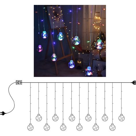 lumineuse rideau à vœux pour la décoration de chambre