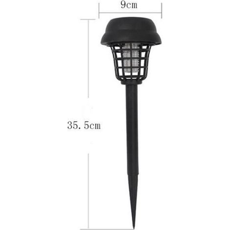 Lampes solaires extérieures pour pelouse et jardin, lot de 2 à 6 pièces, lumière anti-moustiques et anti-insectes, fixation au sol pour éclairage décoratif extérieur (1/4)
