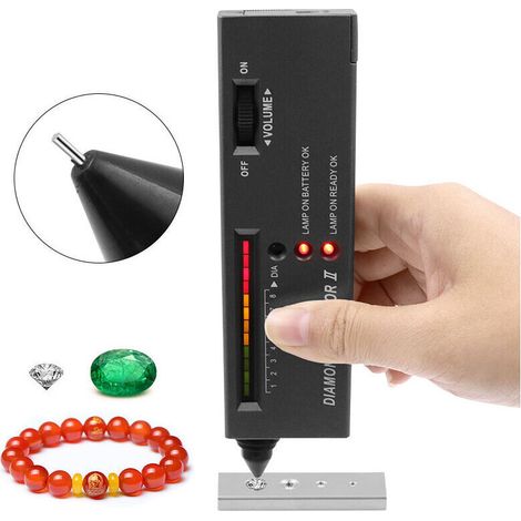 Probador de diamantes profesional de alta precisión, selección de gemas II, indicador LED, herramienta de prueba de joyería (1/5)