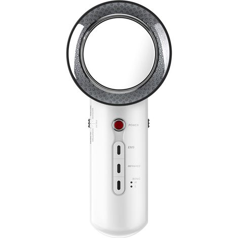Appareil de massage amincissant 3 en 1 par ultrasons, cavitation et électrostimulation musculaire (EMS) pour le visage et le corps (UE) (1/5)