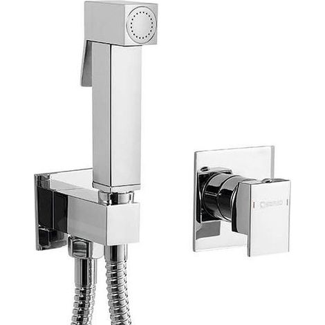 Sapho Latus - Robinet de bidet encastré, avec douchette, chrome 1102-40-01 (1/4)