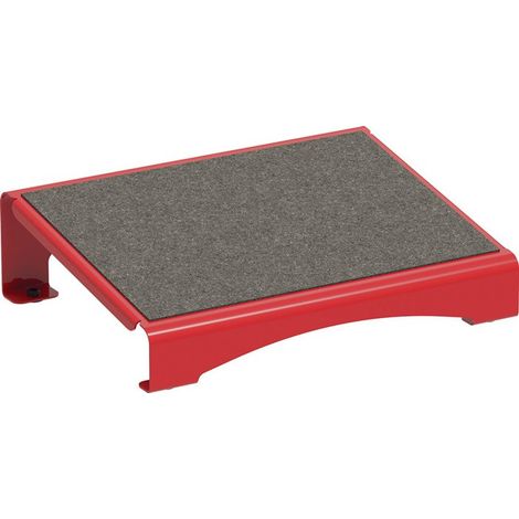 Poggiapiedi rosso B303xT404xH114mm