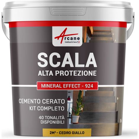 Cemento Cerato Scale - Kit Completo - 2 m² (in 2 strati) Cedro Giallo - ARCANE INDUSTRIES