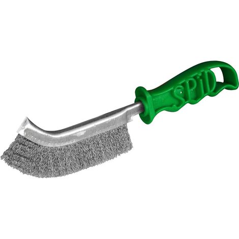 Cepillo convexo alambres de acero inoxidable de 245 mm SPID