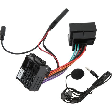 40-poliger RD4-Auto-Verkabelungssatz + Bluetooth-Mikrofon + AUX-IN-Adapter, kompatibel mit Citroën C2, C3, C4 und C6 Autoradio (1/5)