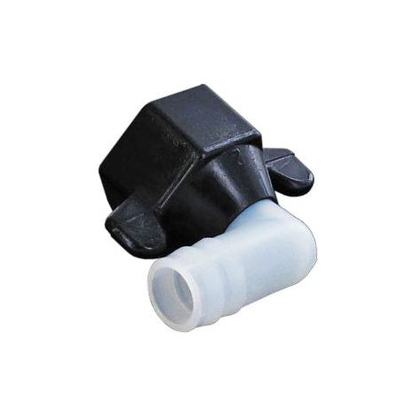 Adaptateur coudé Â½" femelle et Â½" cannelé (avec écrou)