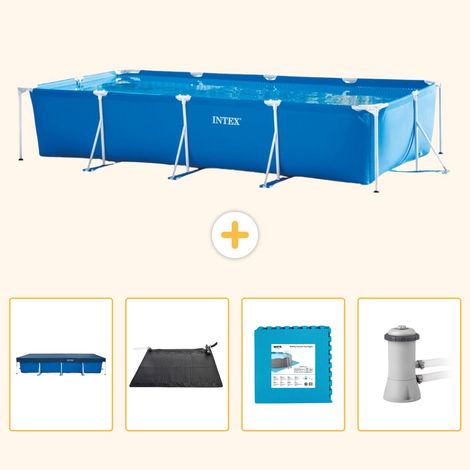Intex Piscine Tubulaire Rectangulaire - 450x220x84 cm - 5-pièces S99 (1/5)