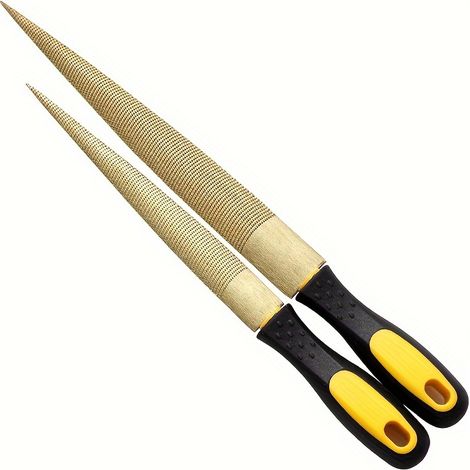 Limes à bois, jeu de 2 limes à poncer artisanales de 20 et 25 cm (1/5)