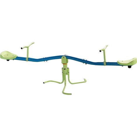 MaxxToys Bilanciere Infantile per Esterni – Bilanciere per Bambini e Giardino – 176 x 58 x 68 cm – Giocattolo per Giardino – Carosello – Blu (1/5)