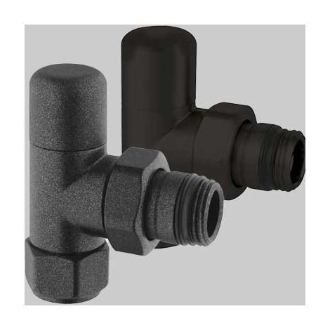 DETENTORE D'ARREDO A SQUADRA "HIGH STYLE B" - Nero Opaco 1/2 x 24-19