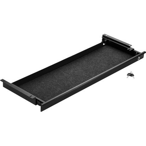 CAVO Schreibtisch Unterbauschublade abschließbar Breite: 850 mm schwarz