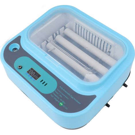 Couveuse à œufs remplissage eau auto contrôle temp retourneur 6 œufs bi-alim éclosoir volaille pour poules oies canards prise EU 220V (1/5)