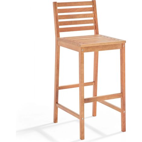 Chaise haute en bois d'eucalyptus