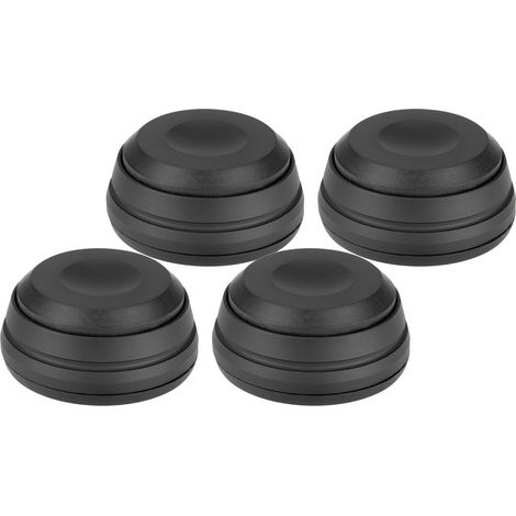 4er-Set Vibrationsdämpfer für Lautsprecher und Geräte, Niederfrequenz-Vibrationsentkopplung, Schwarz (1/5)