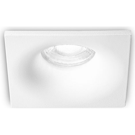 Faretto Incasso Quadrato Moderno Oasis Alluminio Bianco 1 Luce Gu10 (1/2)