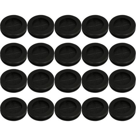 20 pièces 30mm Rond Double Face Fermé Fil En Caoutchouc Oeillets Joints (1/2)