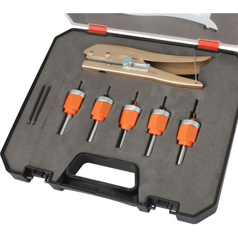 FTVOGUE Hochleistungs-Senkbohrer 8 mm, Hartmetall, hohe Schneidleistung, tragbares Kantenanleimwerkzeug zum Bohren in Holz und Metall (6 Stück)