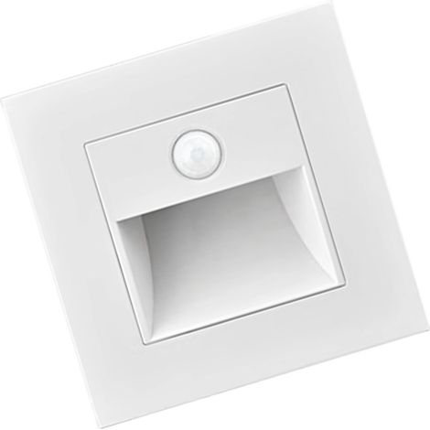 Veilleuse murale à détecteur de mouvement, LED intégrée ultra-lumineuse, économie d'énergie, pour escalier et couloir, 110 V à 240 V. (1/5)