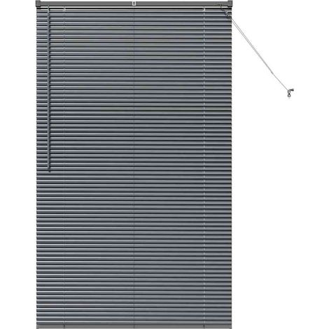 Maison Exclusive - Persianas venecianas Manual Gris oscuro 175 x