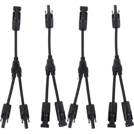 Sätze Y-Verbindungskabel für Solarmodule, Stecker/Buchse IP67 1000VDC - Photovoltaik-Adapterkabel